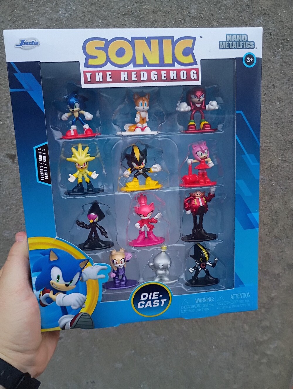 Nano Metalfigs Sonic the Hedgehog Die cast figures